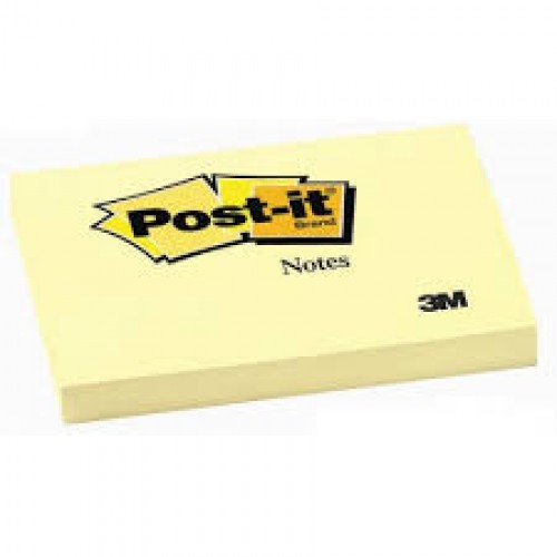Post-it® Not, Sarı, 100 yaprak, 76x102mm