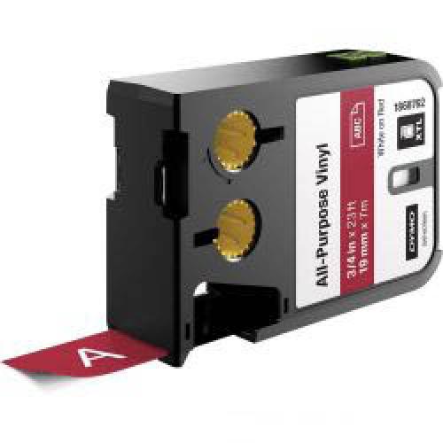 XTL Çok Amaçlı Vinil, 19 mm x 7 m, Kırmızı/Beyaz